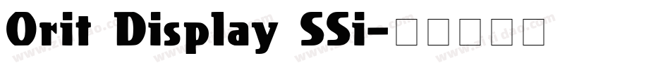 Orit Display SSi字体转换